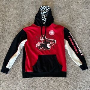 Universal Studios Hollywood Super Nintendo World Mario Kart Grand Prix Hoodie L